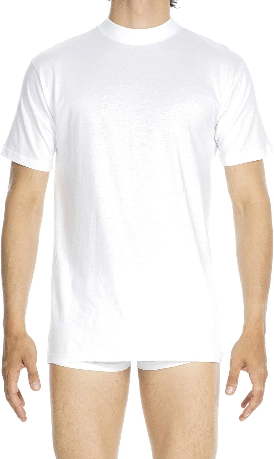 61CRESTpbUL._AC_SL1500_.jpg Men's T-Shirt Scoop Neck Underwear (Pack of 1), White, Medium - Image 1