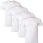 Ultimate Men's  Slim Fit Crew Undershirt, 4-Pack