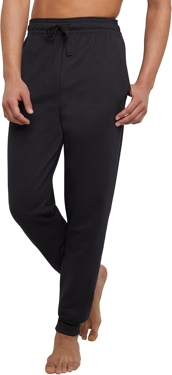 61kQ0VWArCL._AC_SL1500_.jpg Men's Joggers, Fleece Sweatpants for Men, Men's Lounge Pants, 30.5" - Image 1