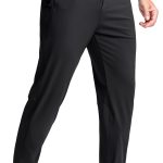 Men's Golf Joggers Pants with Zipper Pockets Stretch Sweatpants Slim Fit Track Pants Joggers for Men Work Running
