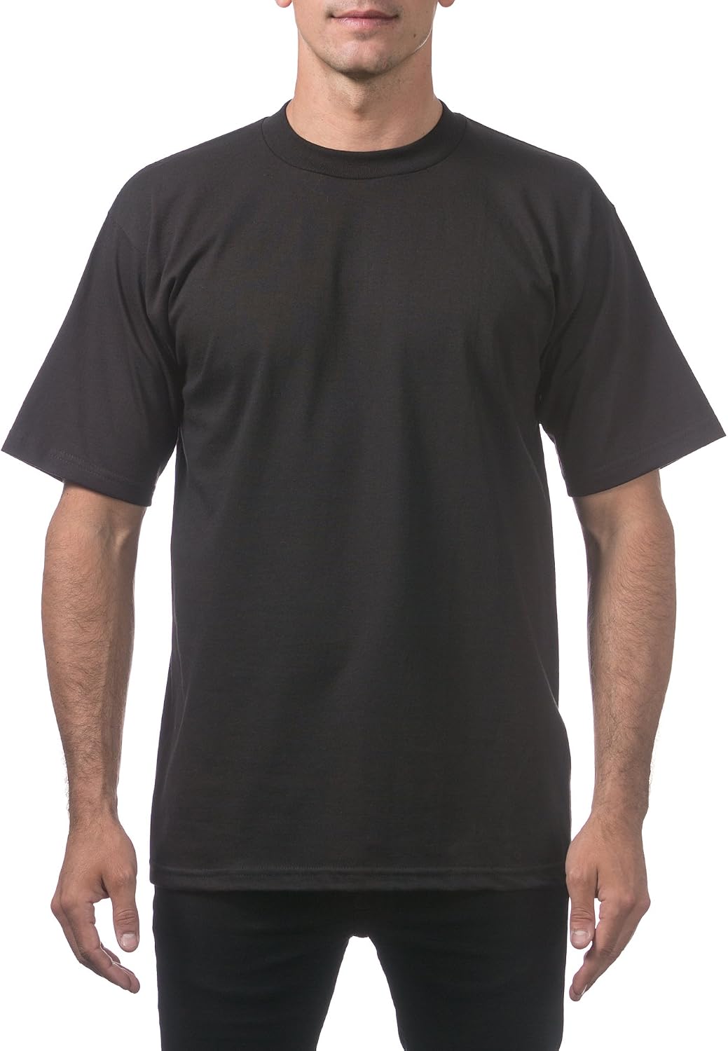 71TTRpTSEaL._AC_SL1500_.jpg Men's Heavyweight Cotton Short Sleeve Crew Neck T-Shirt - Image 1