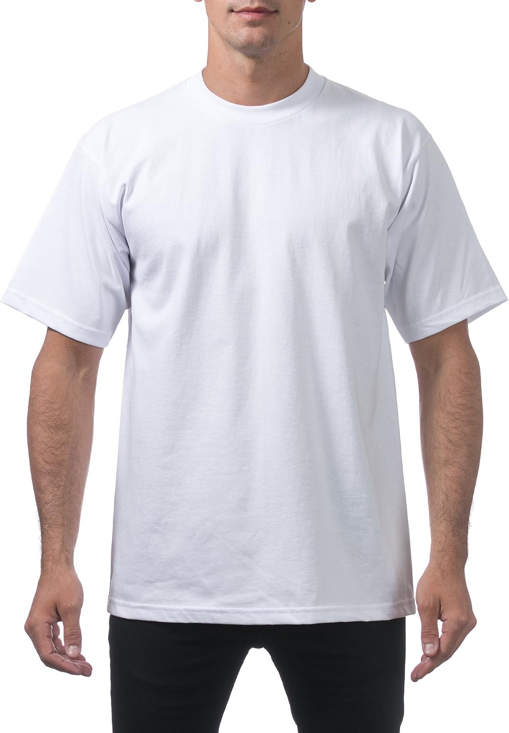 71a7HEEAzLL._AC_SL1500_.jpg Men's Heavyweight Cotton Short Sve Crew Neck T-Shirt - Image 1